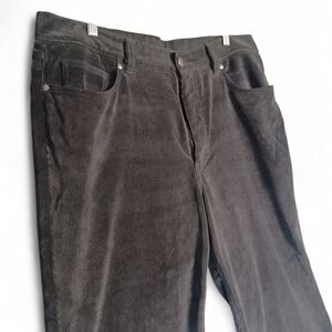 Hiltl Men’s Charcoal Corduroy Trousers Size 36x34 German Engineered Luxury Pants